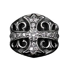 クロムハーツ カスタム キーパーリング ダイヤ