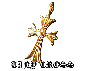 クロムハーツ　タイニークロス　メッキ修理加工後