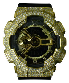 人気の黒金ビッグフェイスのGA110GBカスタムGショック