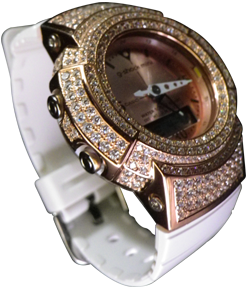 レディース　ピンクゴールド時計