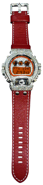 高級カーフレザーベルト使用